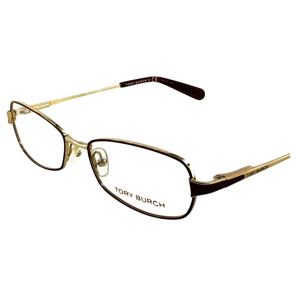 Tory Burch TY1024 Womens Metal Eyeglass Frame 383 Berry Gold 52-16 Spring Hinges
